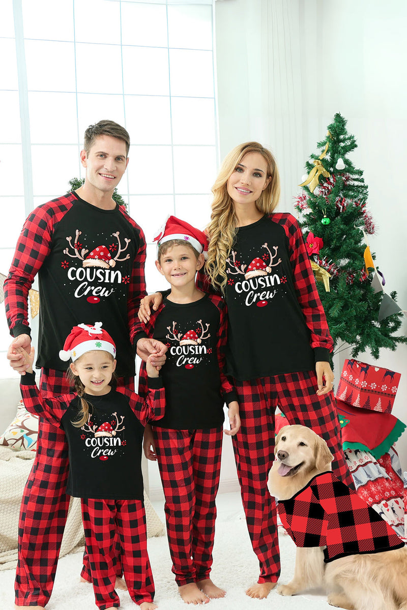 Indlæs billede til gallerivisning Udskriv familiejulepyjamas med rød plaid