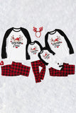 Plaid jul matchende familie print pyjamas