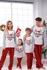Indlæs billede til gallerivisning Plaid jul matchende familie print pyjamas