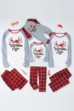 Plaid jul matchende familie print pyjamas