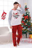 Plaid jul matchende familie print pyjamas