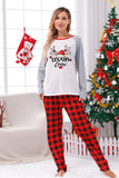 Plaid jul matchende familie print pyjamas