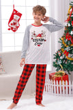 Plaid jul matchende familie print pyjamas