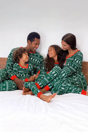 Jul familie matchende pyjamas sæt Grå Mønster Pyjamas