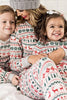 Indlæs billede til gallerivisning Jul familie matchende pyjamas sæt Grå Mønster Pyjamas