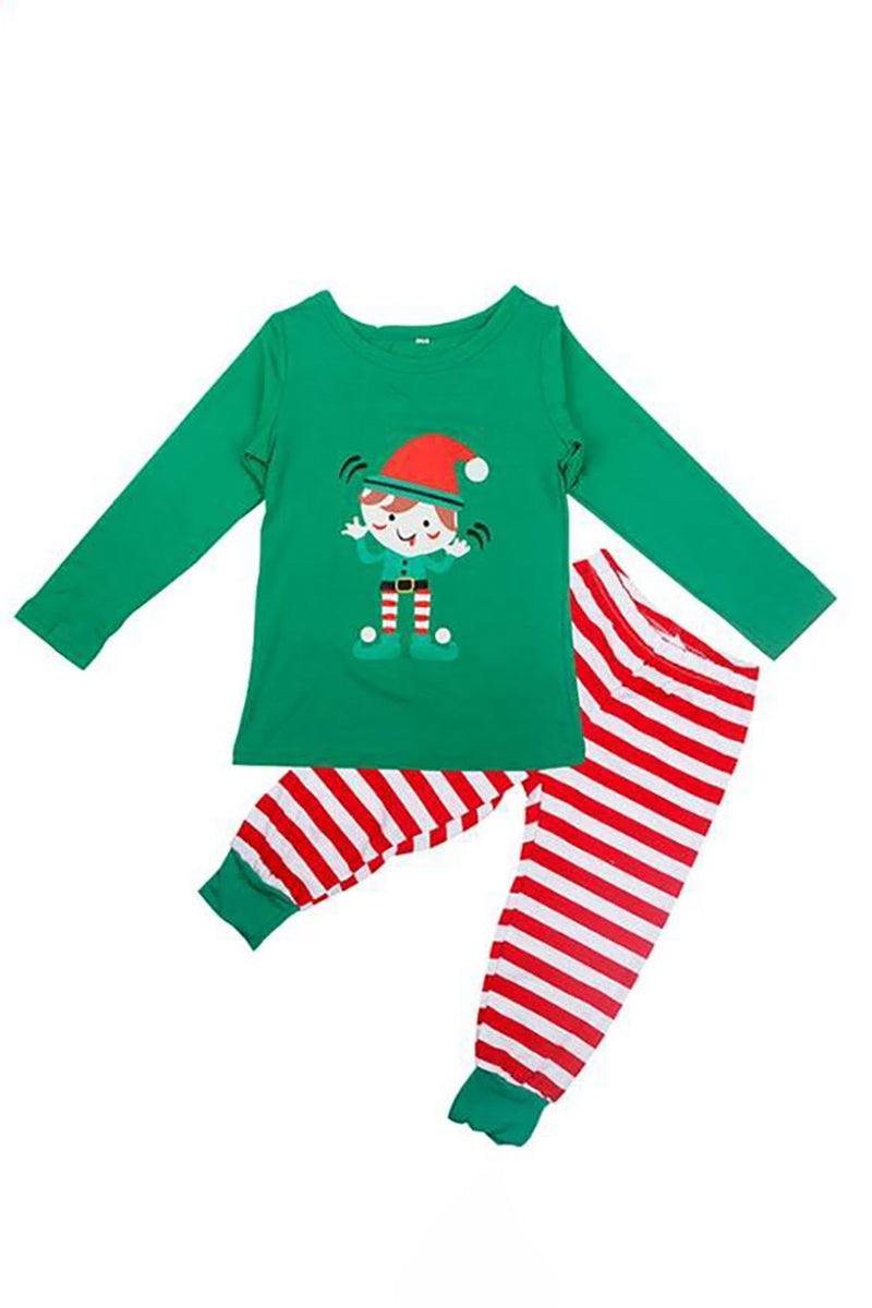 Indlæs billede til gallerivisning Julegrøn klovne familie matching 2 stk pyjamas