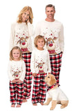 Jul hvid Hjorte Familie matchende pyjamas sæt