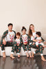 Indlæs billede til gallerivisning Mørkegrøn hjorte julefamilie pyjamas sæt