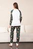 Indlæs billede til gallerivisning Mørkegrøn hjorte julefamilie pyjamas sæt