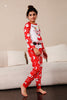 Indlæs billede til gallerivisning Rødhjort print julefamilie pyjamas