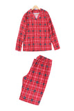 Rød Plaid Julefamilie Pyjamas