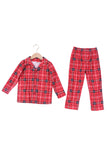 Rød Plaid Julefamilie Pyjamas