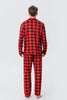 Indlæs billede til gallerivisning Rød Plaid Julefamilie Matchende 2 stk pyjamas sæt