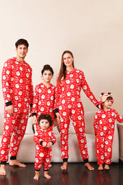 Familie rød jul Claus Print pyjamas