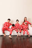 Familie rød jul Claus Print pyjamas