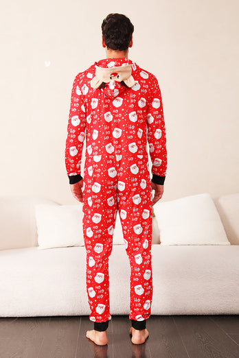 Familie rød jul Claus Print pyjamas