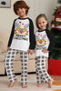 Indlæs billede til gallerivisning Sort og hvid Plaid julehjort familie pyjamas sæt