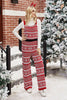 Indlæs billede til gallerivisning Julerøde snefnug strikkede jumpsuits