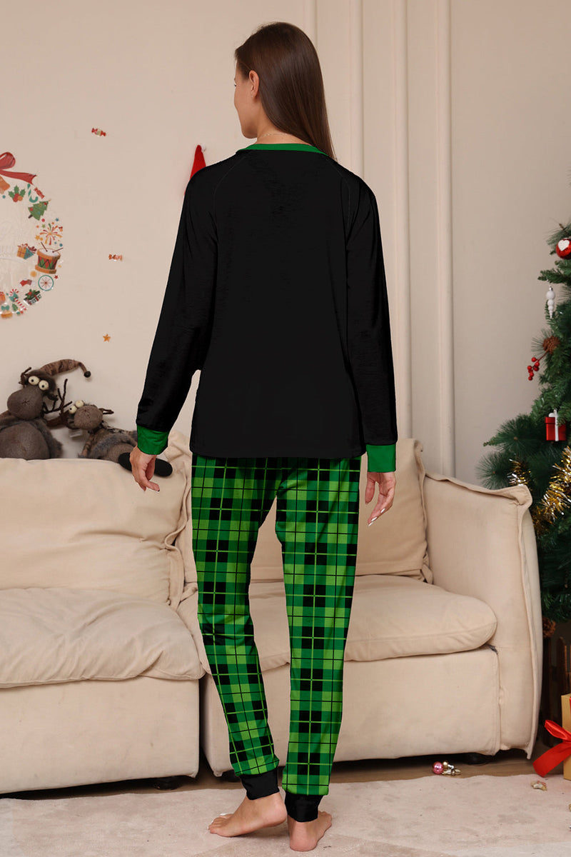 Indlæs billede til gallerivisning Jul Familie Vin elsker Dinosaur Print pyjamas sæt