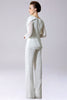 Indlæs billede til gallerivisning Jumpsuit / buksedragt adskiller gulvlang chiffon mor til bruden kjole med sløjfe
