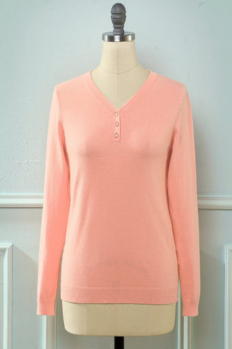 Pink strikket sweater