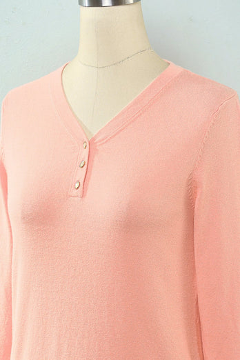 Pink strikket sweater