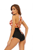 Plaid Halter todelt badetøj