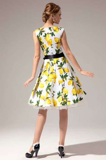 Vintage gynge 1950'erne kjole