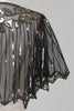 Indlæs billede til gallerivisning Pailletter Black Glitter 1920&#39;erne Cape med perler