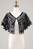 Glitterpailletter Sort 1920'erne Cape