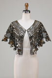 Glitterpailletter Sort 1920'erne Cape