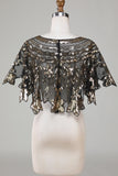 Glitterpailletter Sort 1920'erne Cape