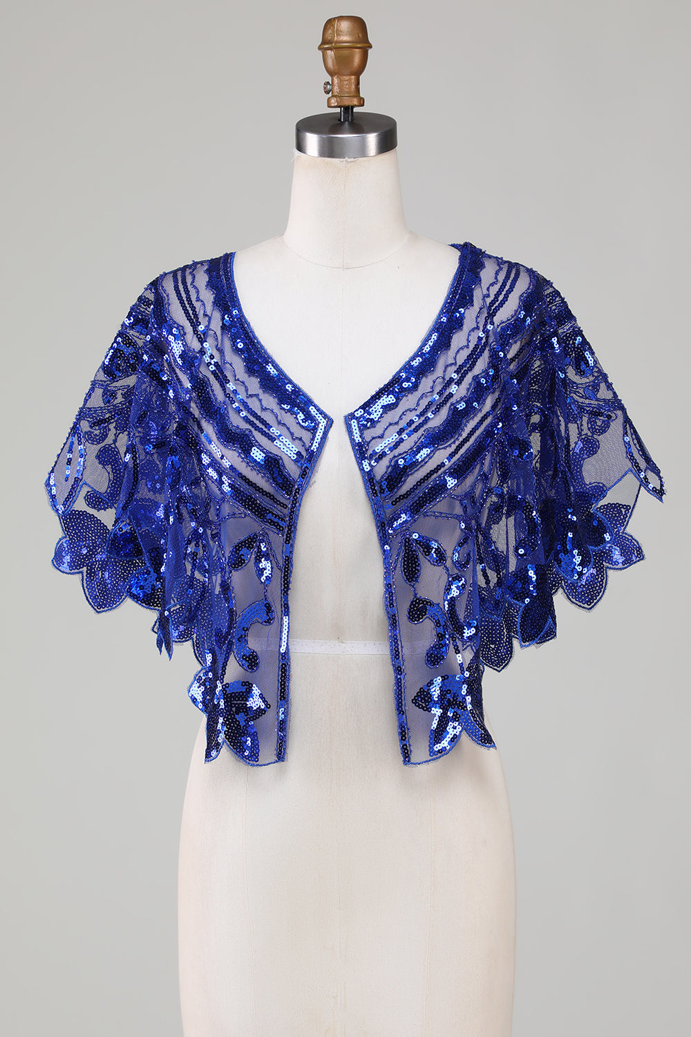 Glitterpailletter Sort 1920'erne Cape