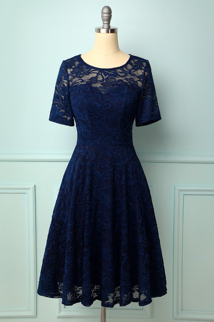 Indlæs billede til gallerivisning Bourgogne Brudepige Plus Størrelse Lace Dress