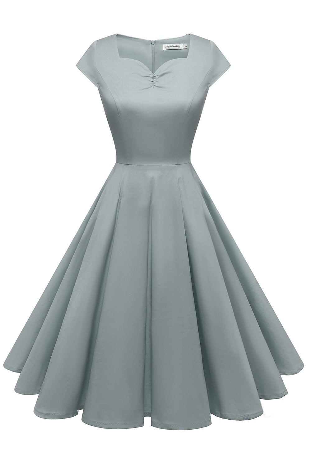 Bourgogne Sweetheart Neck 1950'erne Kjole