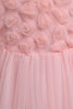 Indlæs billede til gallerivisning Pink Blomst Pige Kjole med Bowknot