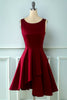 Indlæs billede til gallerivisning Bourgogne Vintage 1950&#39;erne Asymmetrisk Kjole
