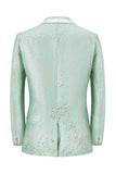 Mint Sjal Revers One Button Jacquard mænds galladragter