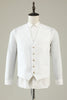 Indlæs billede til gallerivisning Hvid Jacquard Sjal Revers 3 stk Prom Homecoming Suits