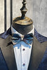Indlæs billede til gallerivisning Mørkeblå Peak Revers Prom Blazer til mænd