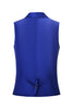 Indlæs billede til gallerivisning Royal Blue 3-delt sjal revers en knap prom dragter