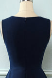 Navy Vintage 1950'erne Swing Dress