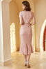 Indlæs billede til gallerivisning Pink Lace Bodycon Kjole fra 1960&#39;erne