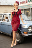 Indlæs billede til gallerivisning Røde polkaprikker 1960&#39;ernes kjole med sløjfe