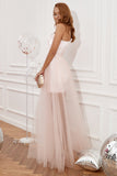 Blush One Shoulder Aftagelig Cocktail Kjole