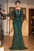 Indlæs billede til gallerivisning 1920&#39;erne Flapper kjole Lange frynser Gatsby kjole brølende 20&#39;erne pailletperlekjole