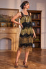 Indlæs billede til gallerivisning Golden Fringes Flapper Great Gatsby kjole med pailletter