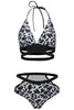 Indlæs billede til gallerivisning Hvid leopard push up bikini