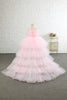 Indlæs billede til gallerivisning Pink høj lav blomst pige kjole