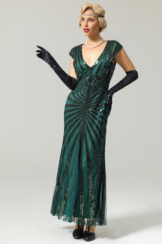 Paillet havfrue kjole fra 1920'erne